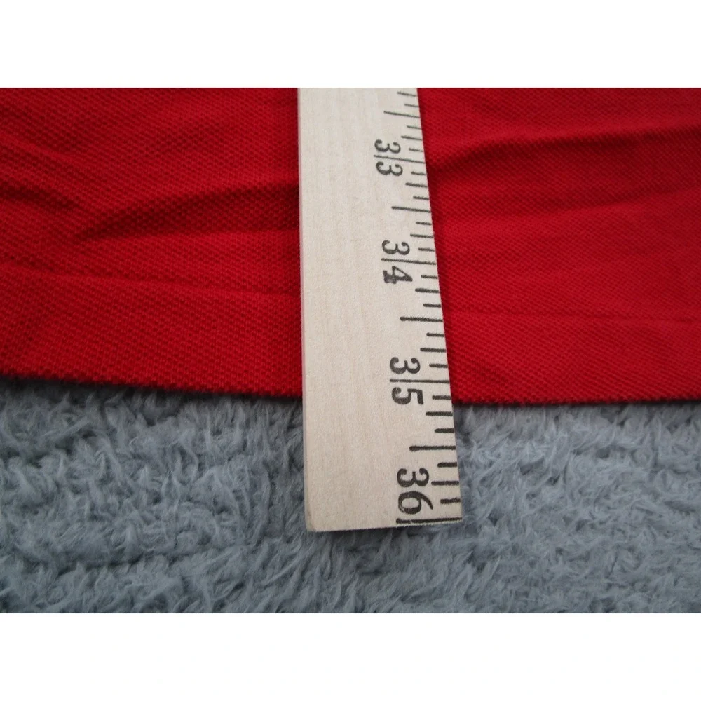 Polo Ralph Lauren Mens 4XLT Red Cotton Pique Short Sleeve Pony Logo Polo Shirt